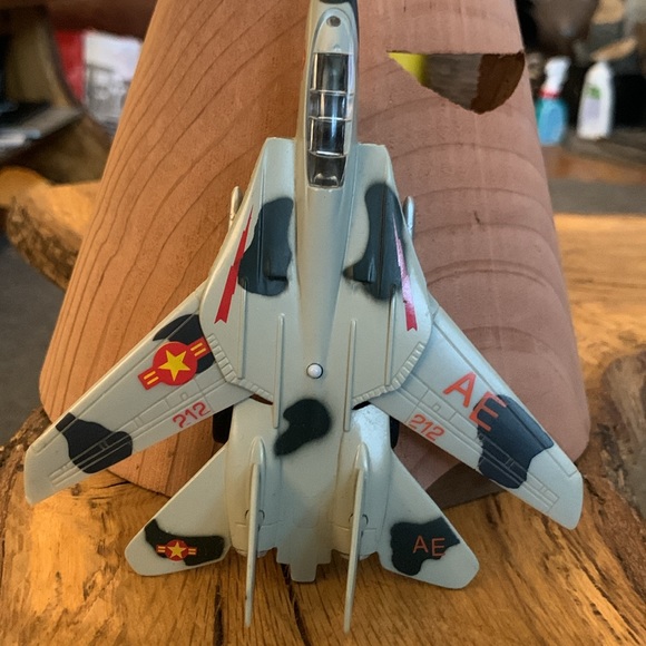 6” COMBAT FIGHTER PULL BACK NATIONAL AIR FORCE COMBAT JET MODEL PLANE CAMO - Picture 4 of 8